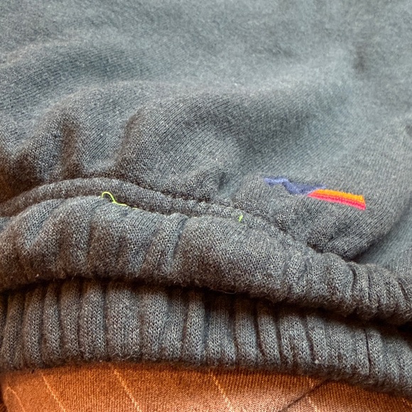 Aviator Nation Black Joggers with Rainbow Heart - Picture 8 of 10